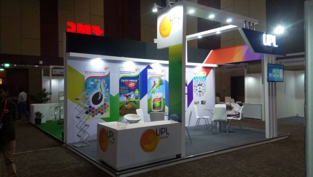 Custom Exhibition Booth Design for UPL by Hexacraft Events