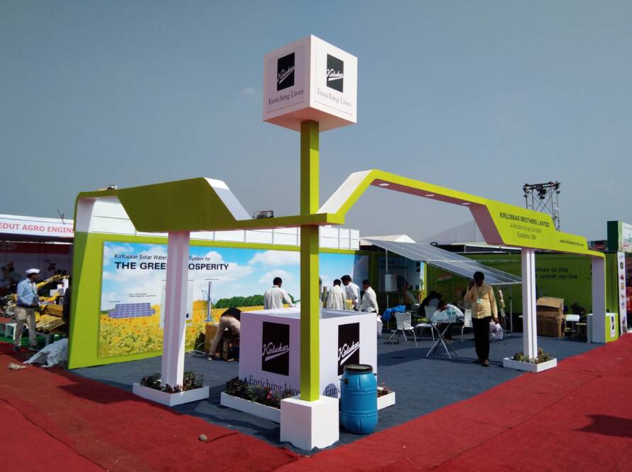 Leading event stall builders india - Hexacraft Events & Entertainment built this stall for Kirloskar